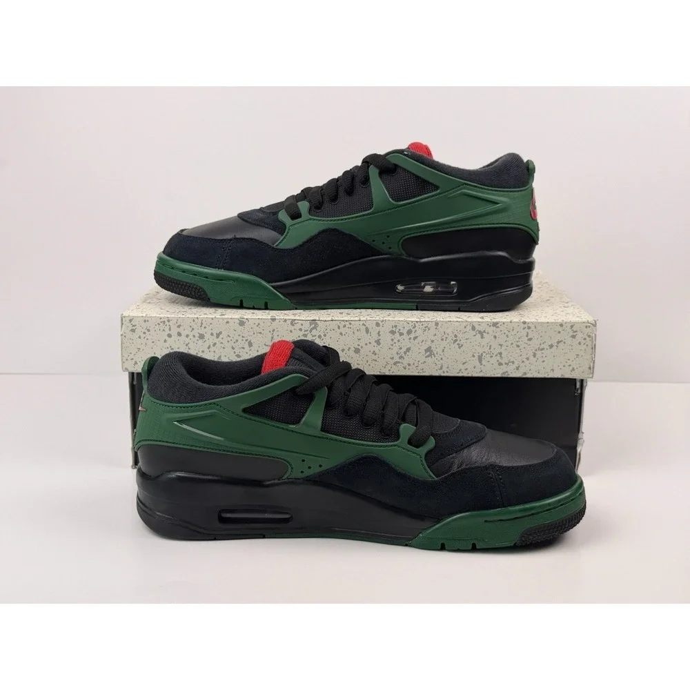 Nike Air Jordan 4 RM Sneakers Men's Size 9.5 Black/Gorge Green Red FQ7939-003‎